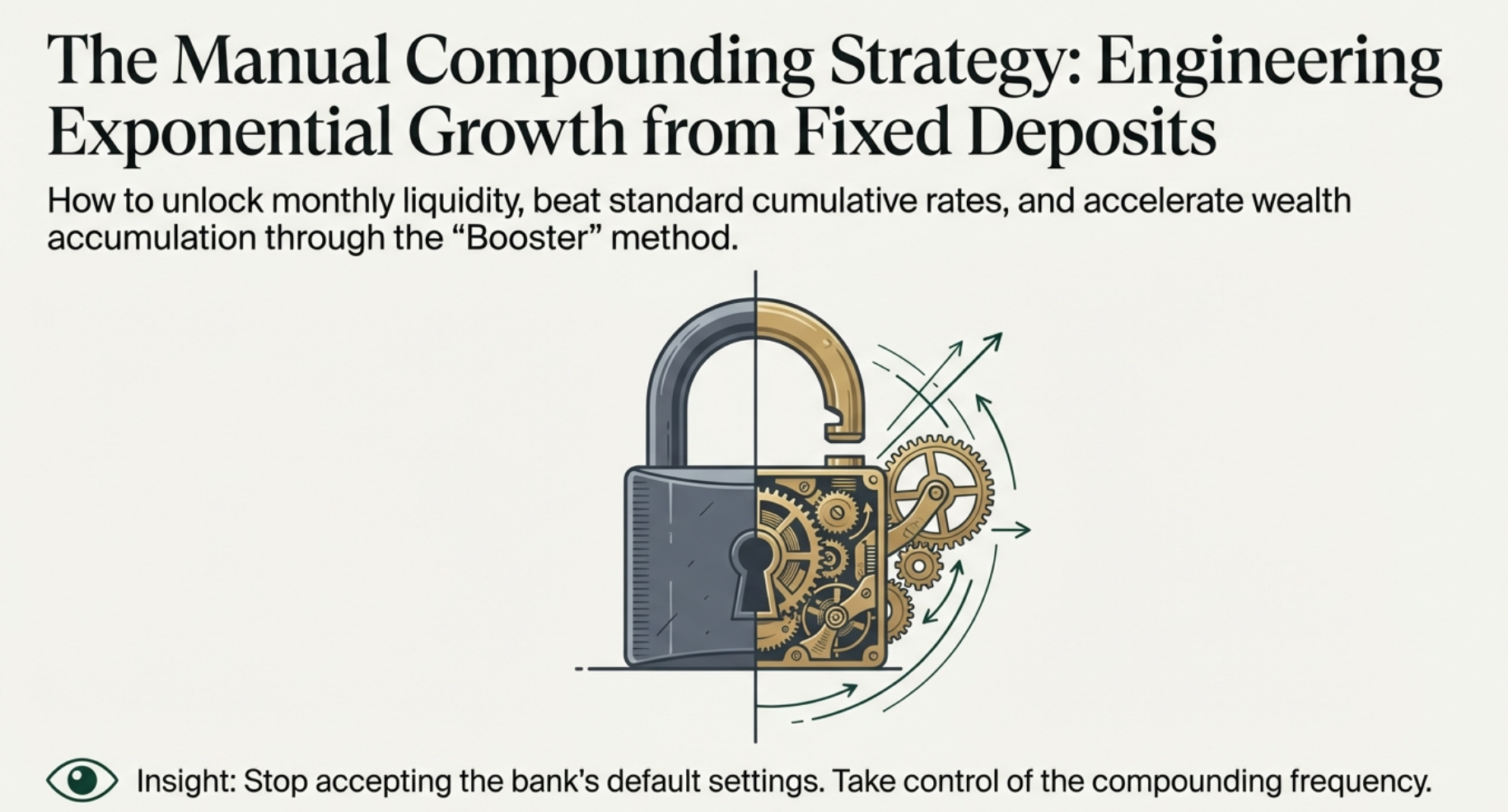 The Manual Compounding Protocol: Engineering Exponential Growth from Standard Fixed Deposits