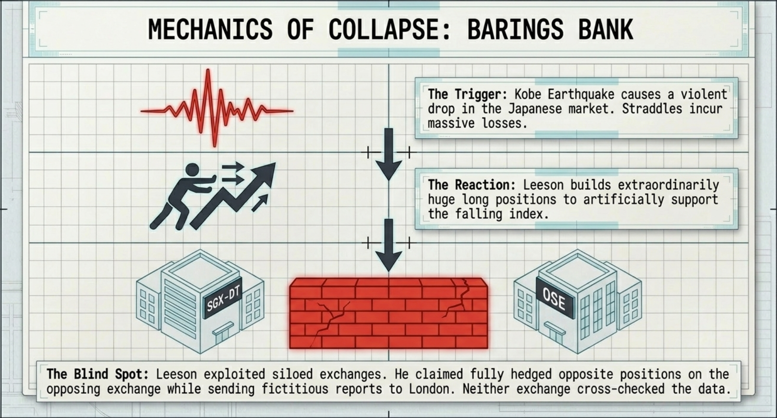 Position limits in a trading organisation β defined per product, per market, and per total exposure; laxity in enforcement leads to catastrophic consequences