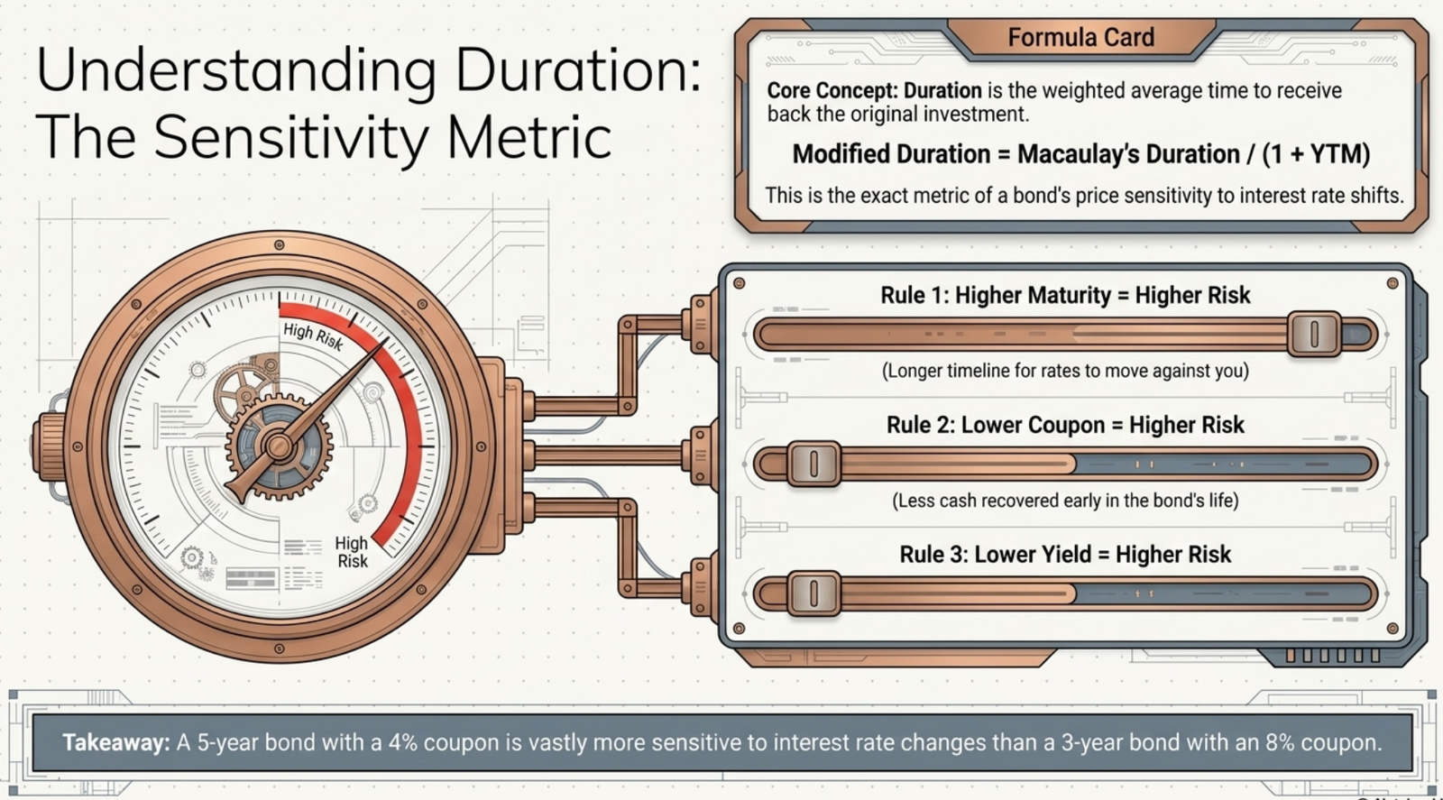 Understanding Duration: The Sensitivity Metric β Modified Duration formula and three rules of bond risk