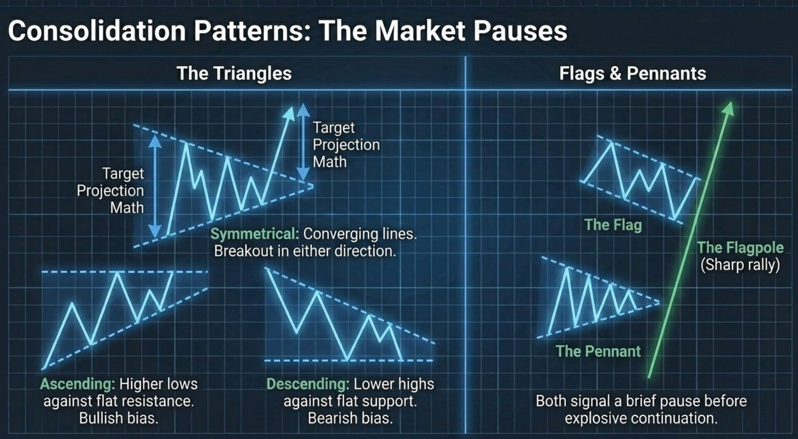 Consolidation Patterns: The Market Pauses