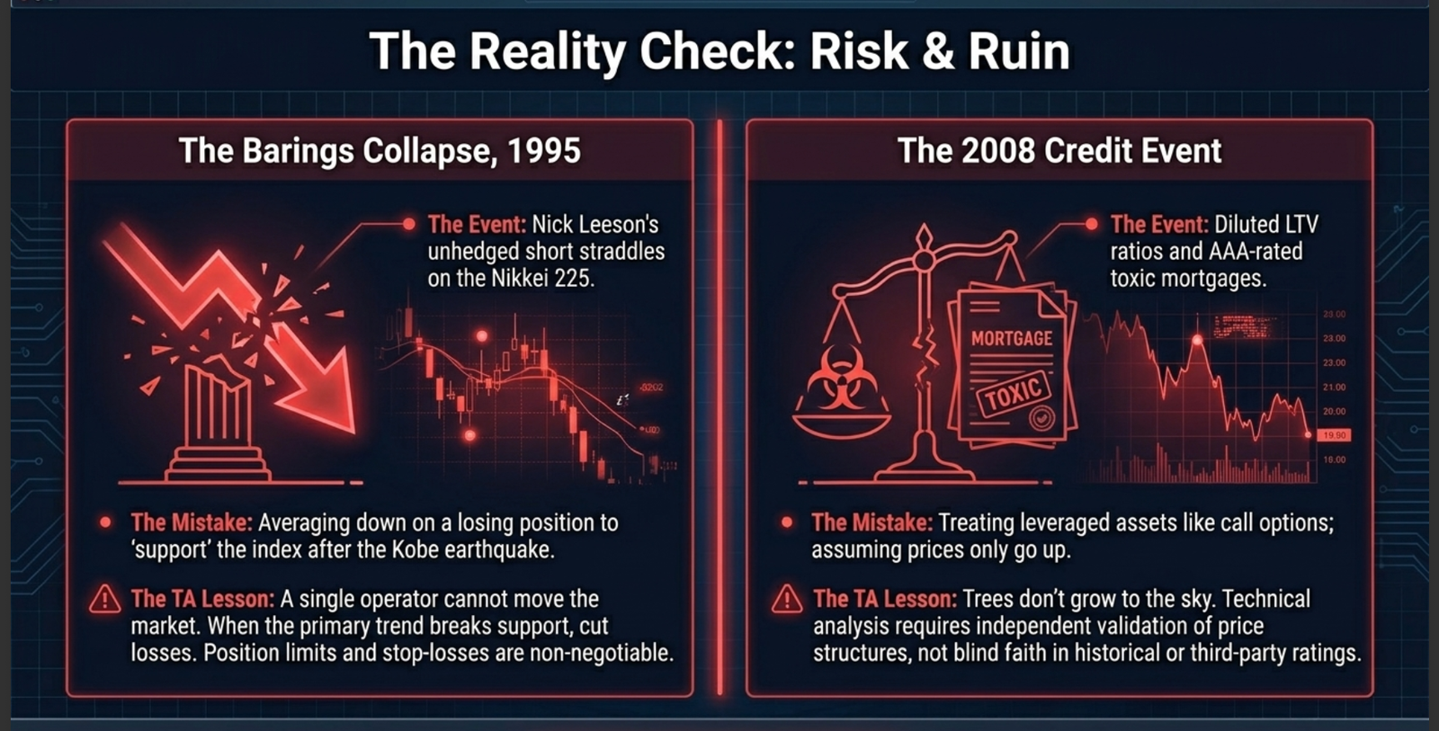 The Reality Check: Risk and Ruin — Barings 1995 and 2008 Credit Event